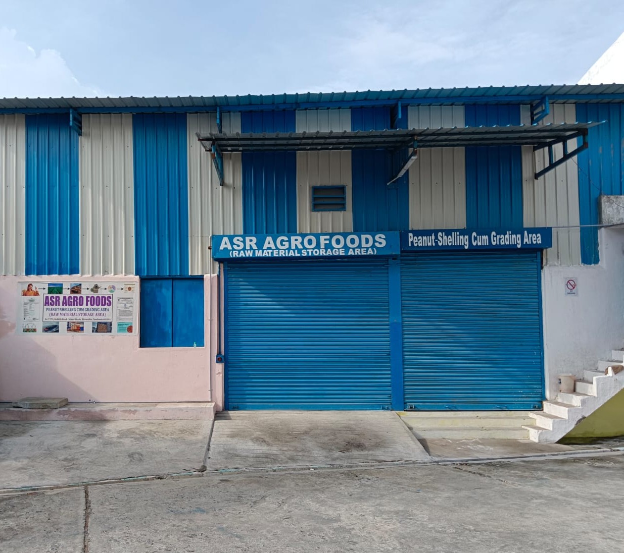Front view of ASR Agro Foods facility