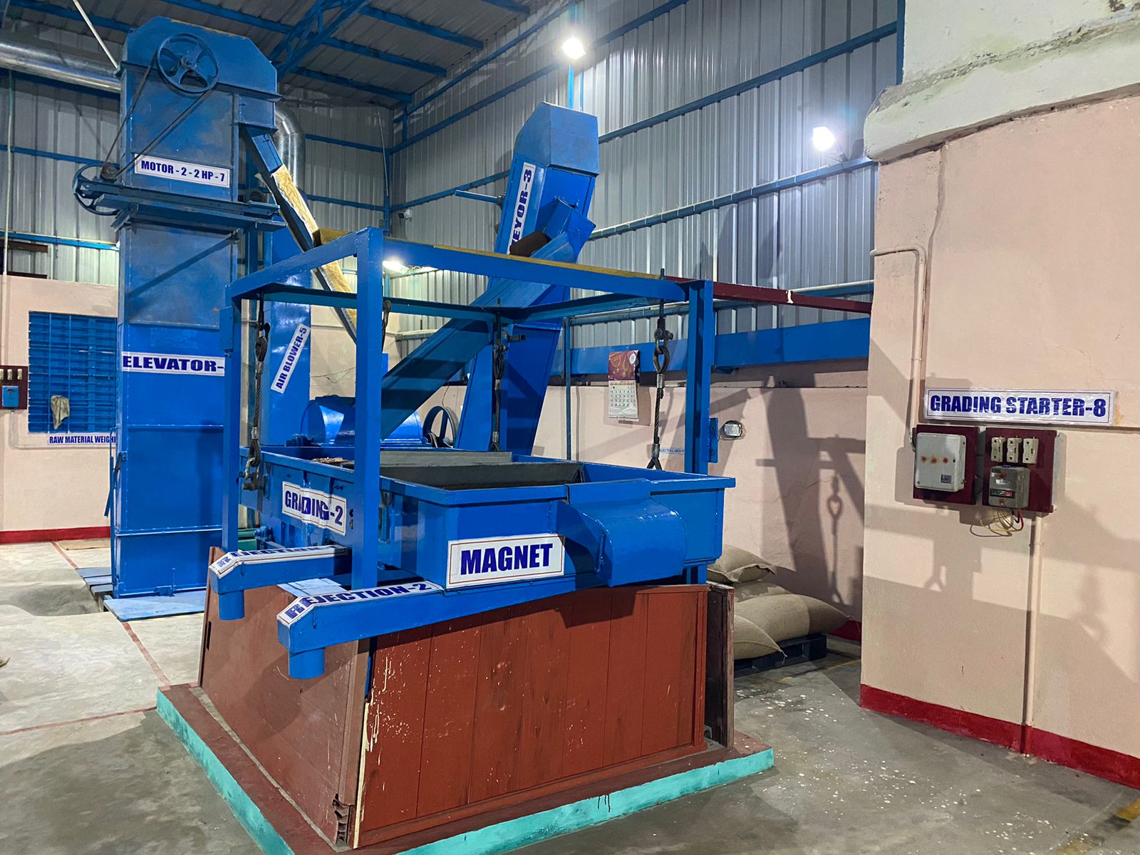 Groundnut processing machinery at ASR Agro Foods
